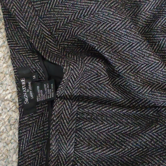 Beautiful 3 pcs jacket,skirt,pants Signature by Larry Levine winter suit size 14 - Picture 6 of 12